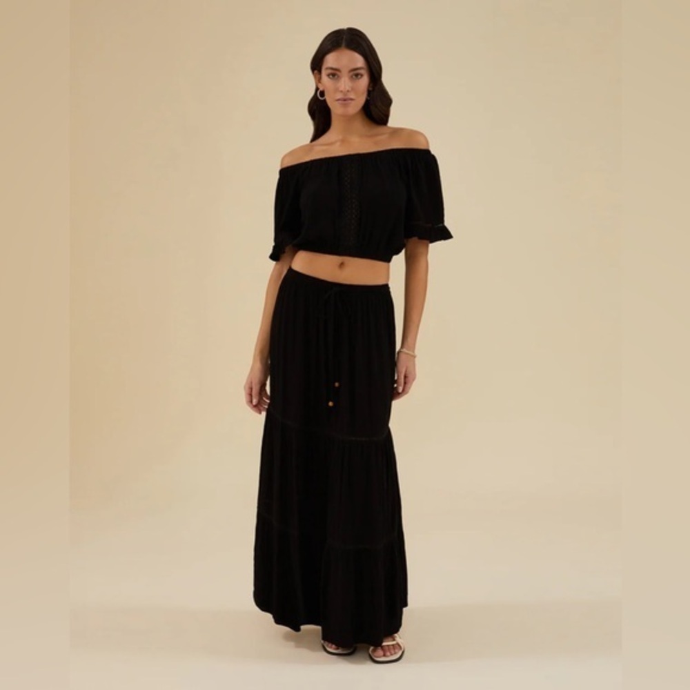 Rachel Parcell Midi Pull On Skirt